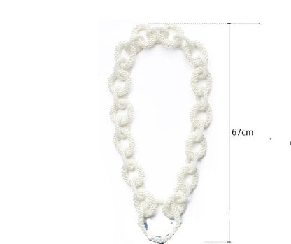 Hand-To-Hand New Pearl Bag Handmade Beaded Chain