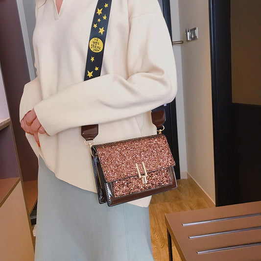 Sequin shoulder bag