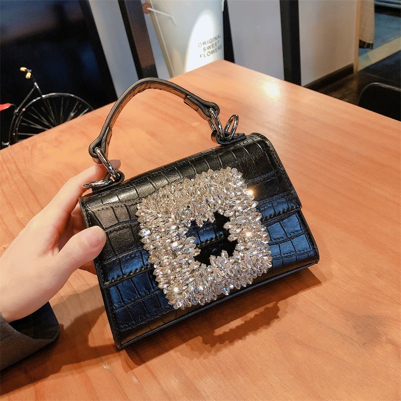 Handmade Diamond Inlaid Flower Quality Bag