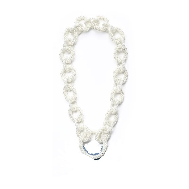 Hand-To-Hand New Pearl Bag Handmade Beaded Chain