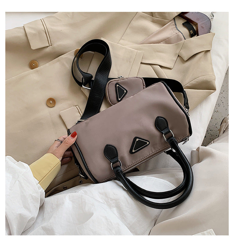 Canvas Boston bag shoulder bag