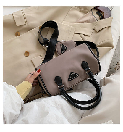 Canvas Boston bag shoulder bag