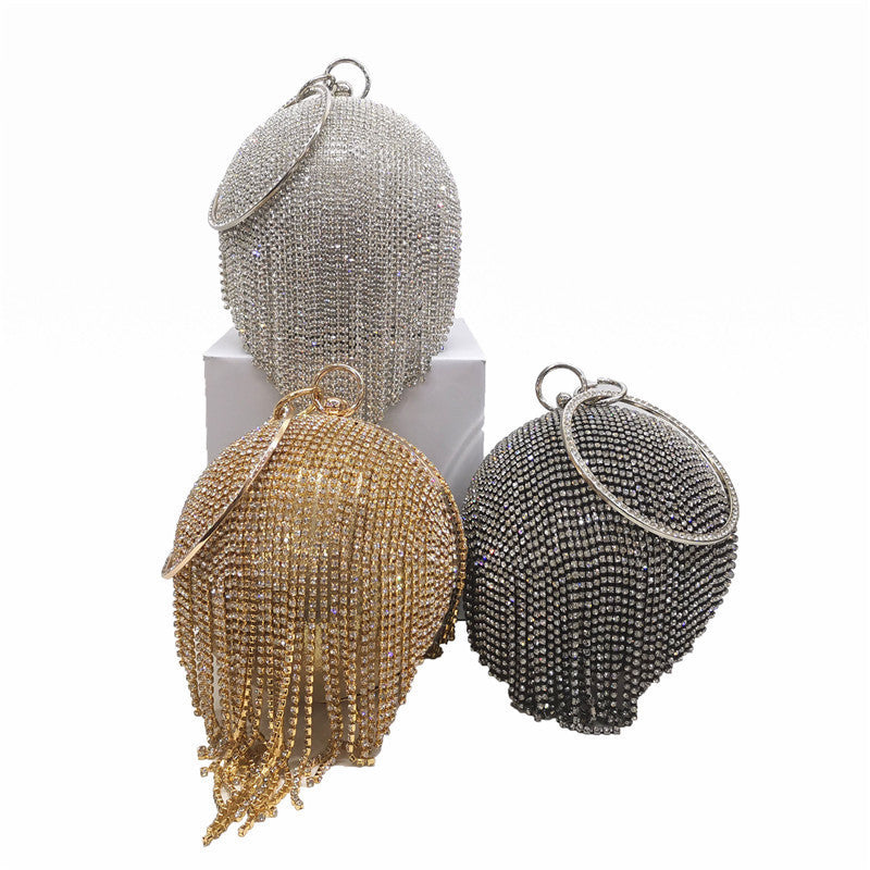 Fringed Beaded European And American Style Bag