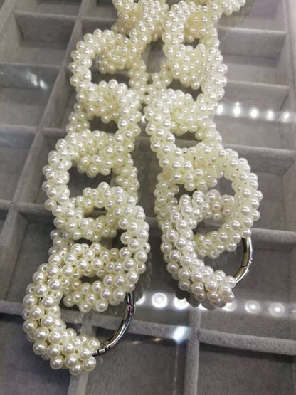 Hand-To-Hand New Pearl Bag Handmade Beaded Chain