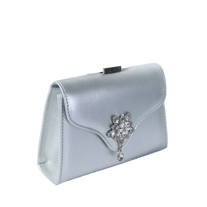 Fashion Rhinestone Small Flower Dinner Bag Handbag