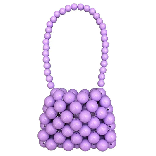 Beaded Bag Woven Pearl Bag Diagonal Mini Bag