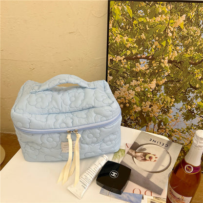Ins Soft Flower Cosmetic Bag